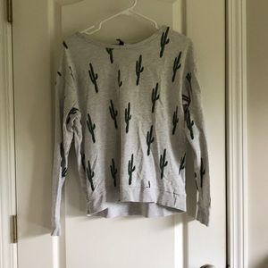 Cactus print sweater